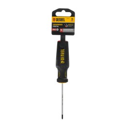 Denzel Отвертка, PH0х75 мм, S2, 3к рукоятка 121717