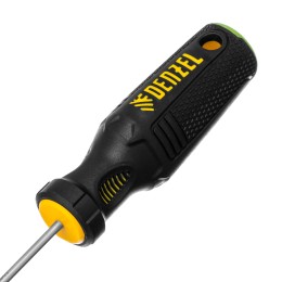 Denzel Отвертка, PZ0x75 мм, S2, 3к рукоятка 122037