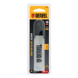 Denzel Лезвия, 18 мм, сталь SK5 - 0,6 мм, усиленные, 5 штук 79305