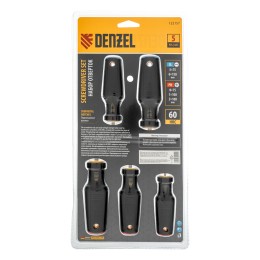 Denzel Набор отверток, 5 шт., PH+SL, S2, 3к рукоятка 122157