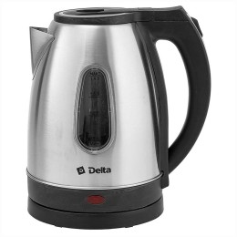 DELTA Чайник электрический 1,8 л DL-1114 черный с серым