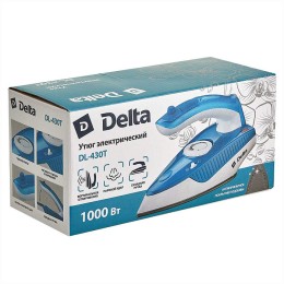 DELTA Утюг электрический DL-430Т белый с синим