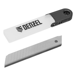 Denzel Лезвия, 18 мм, сталь SK5 - 0,5 мм, многосегментные, 10 штук 79304