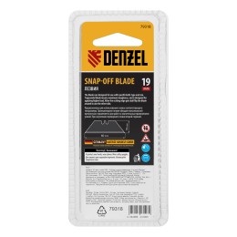 Denzel Лезвия, 19 мм, сталь SK5 - 0,6 мм, трапециевидные, 5 штук 79318