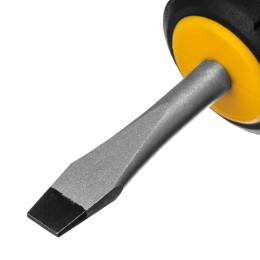 Denzel Отвертка, SL6x38 мм, S2, 3к рукоятка 122017