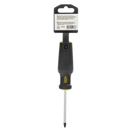 Denzel Отвертка, PZ1x75 мм, S2, 3к рукоятка 122057