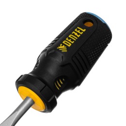 Denzel Отвертка, SL6x38 мм, S2, 3к рукоятка 122017