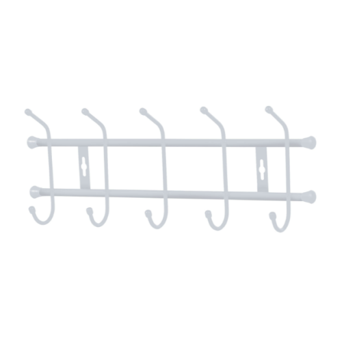 Вешалка настенная 484*188мм (5 крючков) ВН5/МС матовый серый