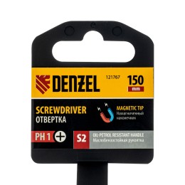 Denzel Отвертка, PH1х150 мм, S2 121767
