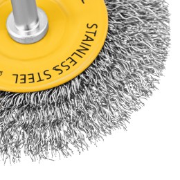 Denzel Щетка для дрели, 75 мм 744603