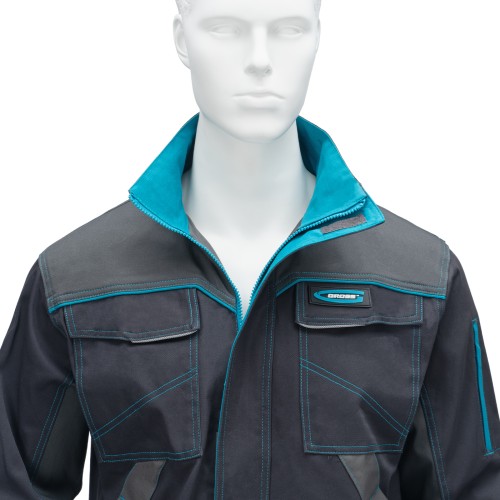 Куртка профессиональная рабочая, 97% хлопок 3% спандекс, XXL Gross 90435