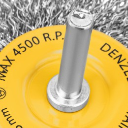 Denzel Щетка для дрели, 75 мм 744603