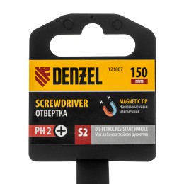 Denzel Отвертка, PH2х150 мм, S2 121807