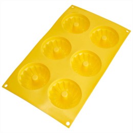ALPENKOK Форма для выпечки 6-ти кексов 28,5×17×3 см AK-6074S желтый