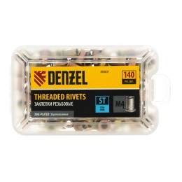 Denzel Заклепки резьбовые М4 140 шт. 40601
