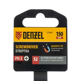 Denzel Отвертка, PH3х150 мм, S2 121847