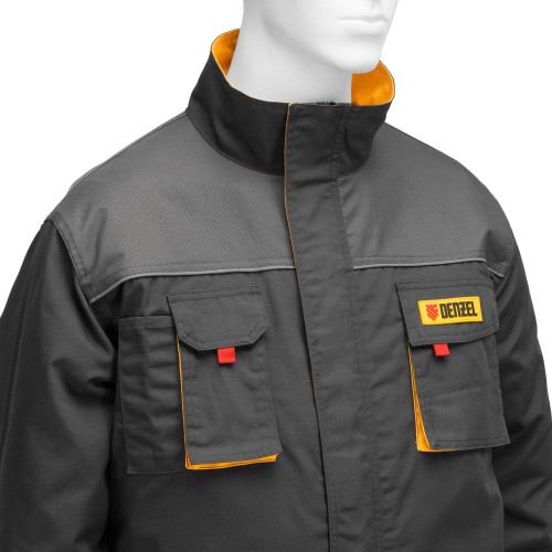 Куртка профессиональная рабочая, 65% полиэстер 35% хлопок, XL Denzel 90379