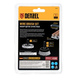 Denzel Набор щеток для дрели 74491