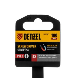 Denzel Отвертка, PH2х100 мм, S2 121787