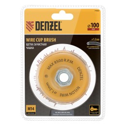 Denzel Щетка для УШМ, 100 мм 74469
