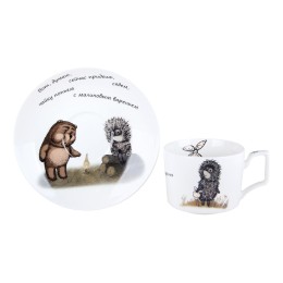 КОРАЛЛ Пара кофейная 220мл Ежик в тумане NB209JCCS