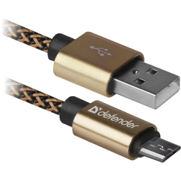 DEFENDER Кабель USB2.0 TO MICRO-USB 1M GOLD USB08-03T 87800