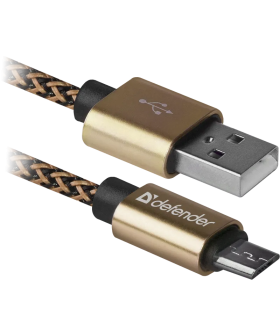 DEFENDER Кабель USB2.0 TO MICRO-USB 1M GOLD USB08-03T 87800