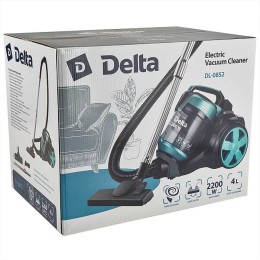 DELTA Пылесос DL-0852 черн/бирюз