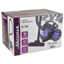 АКСИНЬЯ Пылесос КС-7004 черный с сиреневым