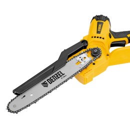 Denzel Цепная мини-пила аккумуляторная бесщет., СCS-200BL, шина 200 мм, Li-Ion, 20 В 58653