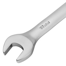 Denzel Ключ комбинированный трещоточный, 18 мм, CrV, матовый хром  14712