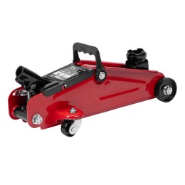 Matrix Домкрат гидравлический подкатной, 2 т, 140-340 мм, в пласт. кейсе 51081