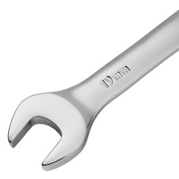 Denzel Ключ комбинированный трещоточный, 19 мм, CrV, матовый хром 14713