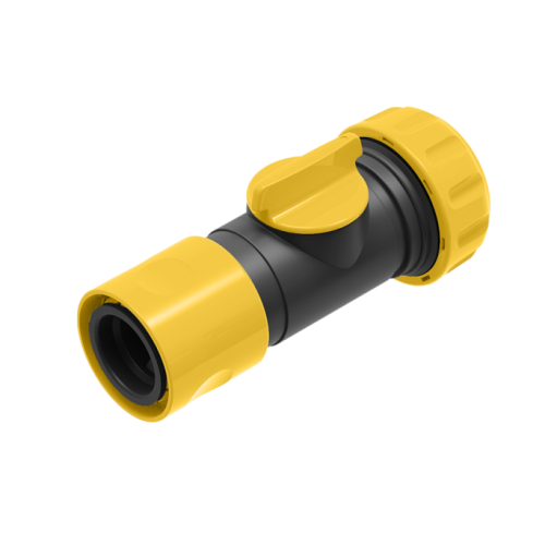 Коннектор с выключателем для шланга 3/4" Hanskonner HK3015-26-34S