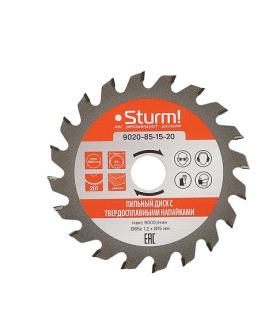Sturm! Пильный диск, размер 85x15x20 зубьев, для CCS1285 9020-85-15-20