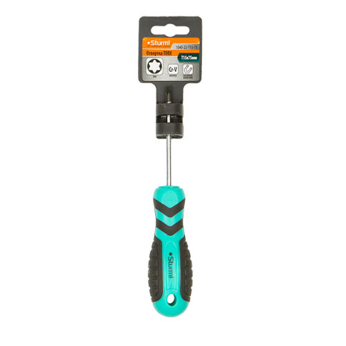 Отвертка TORX T15*75мм, CrV, магнитныйнаконечник Sturm! 1040-22-T15-75