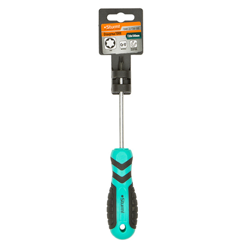 Отвертка TORX T20*100мм, CrV, магнитныйнаконечник Sturm! 1040-22-T20-100