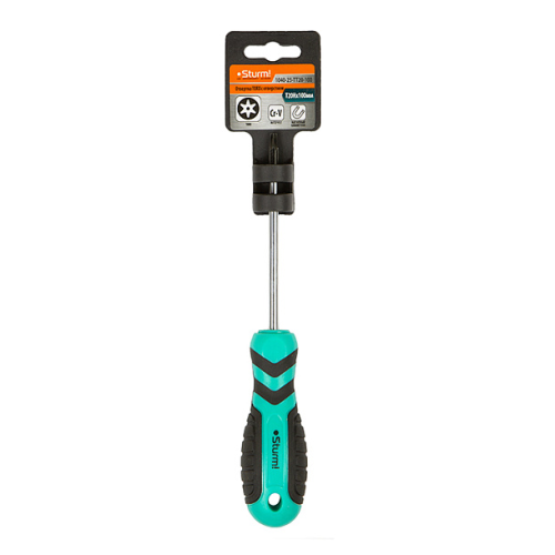 Отвертка TORX TT20H*100мм, с отверстием, CrV магнитный наконечник Sturm! 1040-23-TT20-100