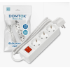Удлинитель бытовой DOMTOK 3 гнезда, ПВС 3*1, 3,5кВт, с/з, выкл. 1,5м