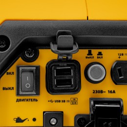 Denzel Генератор инверторный GS-1100iS, 1,1 кВт, 230 В, закрытый корпус, ручной старт 94718