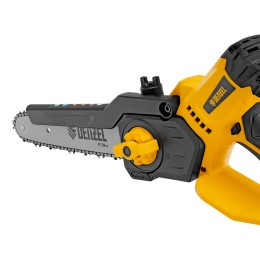 Denzel Цепная мини-пила аккумуляторная бесщет., СCS-200BL, шина 200 мм, Li-Ion, 20 В 58653