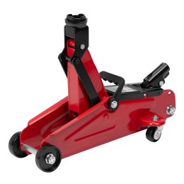 Matrix Домкрат гидравлический подкатной, 2 т, 140-340 мм, в пласт. кейсе 51081