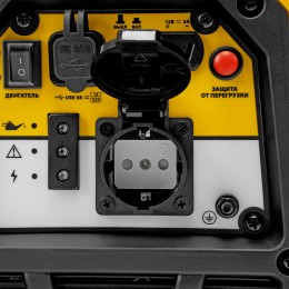 Denzel Генератор инверторный GS-1100iS, 1,1 кВт, 230 В, закрытый корпус, ручной старт 94718