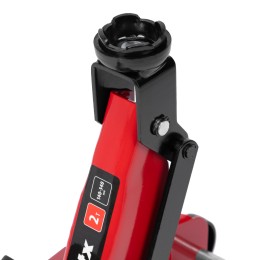 Matrix Домкрат гидравлический подкатной, 2 т, 140-340 мм, в пласт. кейсе 51081