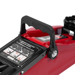 Matrix Домкрат гидравлический подкатной, 2 т, 140-340 мм, в пласт. кейсе 51081