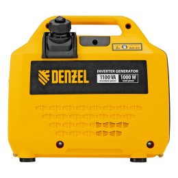 Denzel Генератор инверторный GS-1100iS, 1,1 кВт, 230 В, закрытый корпус, ручной старт 94718
