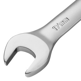 Denzel Набор ключей комбинированных трещоточных 6-17 мм, 6 шт., CrV, матовый хром 14720