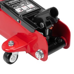 Matrix Домкрат гидравлический подкатной, 2 т, 140-340 мм, в пласт. кейсе 51081