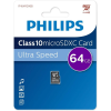 Карта памяти PHILIPS FM64MD45B/97 64GB microSDHC Class 10