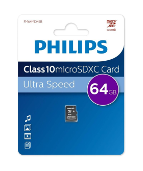 PHILIPS Карта памяти FM64MD45B/97 64GB microSDHC Class 10